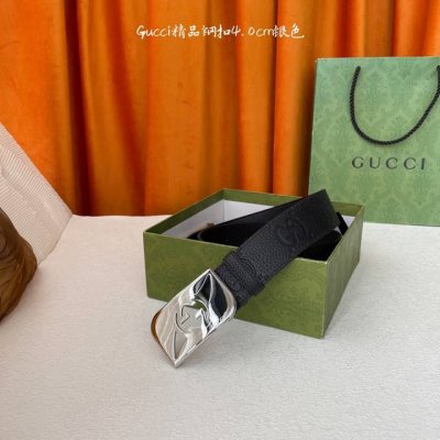 Guc～Ci 经典款进口原厂压花面 搭配原版沙底 精品钢扣 宽4.0 Cm 经典永不过时款 潮流大方 时尚百搭 顶级 原单150