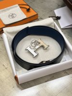 特 Hermes爱马仕 全套包装 宽度3.8Cm 进口双面原版牛皮荔枝纹带身，配搭经典H钢扣 可双面使用；欣赏享用完美的设计和优质的皮料精细工艺，不容错过的产品