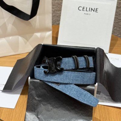 凯旋门新款牛仔腰带 Celine超火的凯旋门腰带2.5精品，顶级进口牛皮制作，牛皮搭配牛仔，搭配亮面银扣，手感柔软细腻，上身效果超级好看. 宽度：25毫米