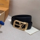 Louis Vuitton、独家Lv腰带 自动扣系列 钢五金 精致手工绘边 柔软舒适 宽3.5Cm。