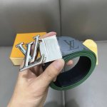特P170 寬： 40Mm Louis Vuitton 腰帶 專櫃有售款 專櫃編碼M雙面 一面專用面料Pvc搭配進口意大利小牛皮 手感特佳 搭配可旋轉扣！ 雙面