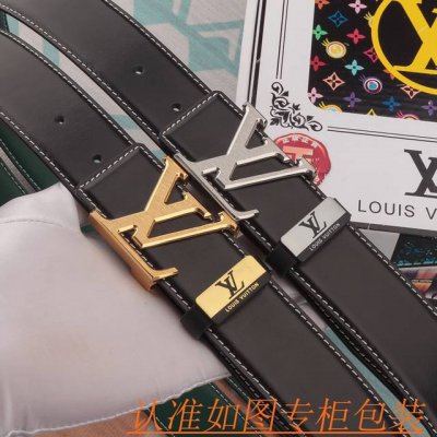 腰带皮带：Lv 路易威登原单牛皮腰带 男款皮带：材质百分百头层牛皮腰带保证真皮皮带，专柜原单品质、做工精细，时尚大牌，送人自用首选包装： 请认准如图专柜包装赠送