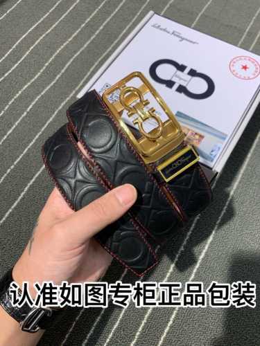 皮带：菲拉格木自动扣 腰带：百分百头层牛皮，自动带身，保证真皮。24K纯钢扣永不掉色专柜同等质量， 送人自用首选 包装： 请认准如图专柜包装，赠送打孔器，银联发