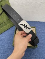 Gucci 经典款进口原厂印花面 搭配原版皮底 精品钢扣 宽4.0 Cm 经典永不过时款 潮流大方 时尚百搭