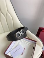 特 菲拉格慕双面原厂进口头层牛皮，双面使用，真空电镀铜扣，做工精致专柜品质！时尚休闲百搭火爆热销中！配专柜全套包装，宽度3.5Cm。