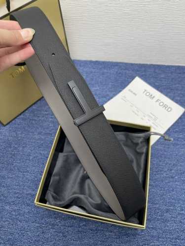 特 Tom Ford 汤姆福特。新品双面进口小牛皮，简约商务男士腰带，4.0Cm宽