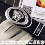 品名：范思哲.Ver Sace镶钻 型号：认准如图专柜包装，赠送打孔器 材料：百分百头层牛皮，保证真皮。美人头钢扣，镶钻工艺专柜同等质量， 送人自用首选 包装：