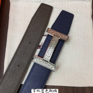 Hermes-38Mm 爱马仕专柜同步 进Epsom双面小牛皮 精钢精品五金 双面可用