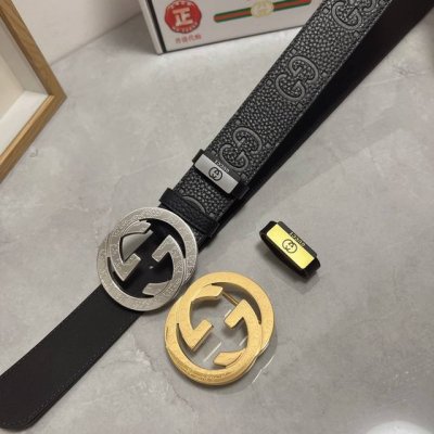 品名：古奇.Gu...Ci 原单 材质：原单牛皮腰带 专柜原单品质、做工精细，时尚大牌，送人自用首选 包装： 请认准如图专柜包装赠送打孔器手提袋专柜礼盒宽度3.