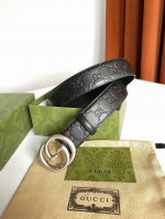 特 Gucci 古奇 Signature腰带 热压大花3.8宽度触感厚实，印花图案清晰分明