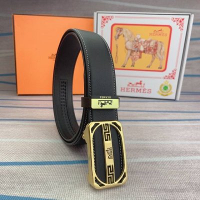 品名：爱马仕.Hermès 自动带 材质：原单牛皮腰带 百分百头层牛皮腰带保证真皮，24K纯钢扣，专柜原单品质、做工精细，时尚大牌，送人自用首选