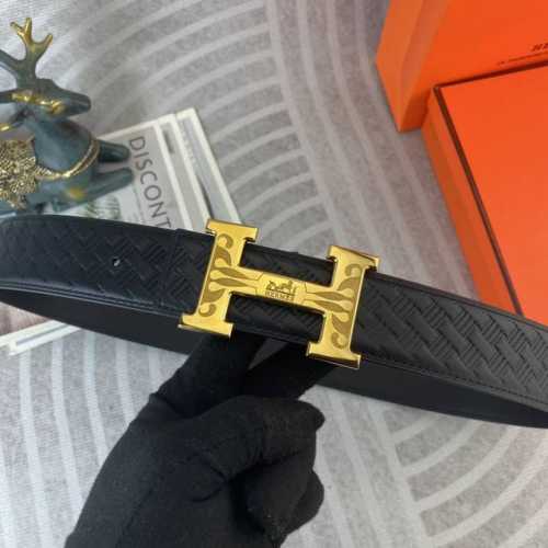 爱马仕 特种皮腰带系列 ，原厂五金精品不锈钢扣，手感柔软舒适 宽3.8Cm。