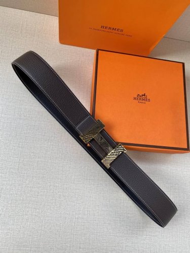 特P180 Hermè 爱马仕 双面原版 原单品质 进口头层牛皮 双面荔枝纹 寸半38Mm 配H金/银防古扣