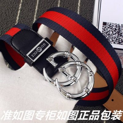 品名：古奇.Gucci顶级原单 型号：认准如图专柜包装，赠送打孔器 材料：古驰百分百进口原厂头层牛皮皮带，保证真皮腰带，24K纯钢扣红绿布系列专柜同等质量， 送