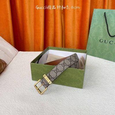 Gucci 新款针扣 搭配原版皮底 品牌Logo戒指 宽3.0Cm 经典永不过时款 潮流大方 时尚百搭