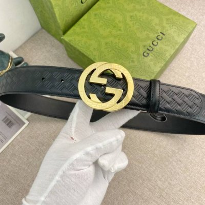 古奇 特种皮腰带系列 ，原厂五金精品不锈钢扣，手感柔软舒适 宽3.8Cm。