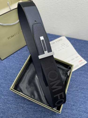 Tom 、Ford 汤姆、福特。新品双面进口小牛皮，简约商务男士腰带，4.0Cm宽