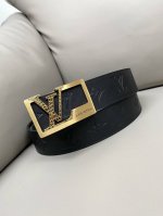 Lv 路易威登 4.0宽度 原单工厂P销售进口小牛皮制作 精致优雅高贵 细节设计风格展现 纯钢五金材料 细致处理纯手工定制 4D压印彰显个性十足