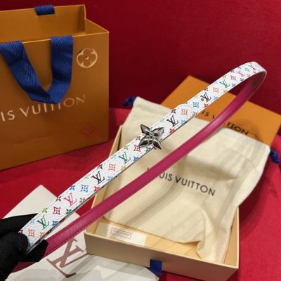 L V 村上隆联名腰带 女士款 宽1.5Cm代购版本