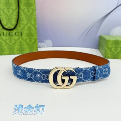 Gucci 3.0Cm 织布面搭配原厂皮底 尾部袖孔 搭配Cc经典浅金扣 潮流大方 时尚百搭