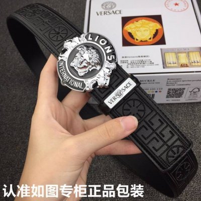 品牌：Versace.范思哲 型号：原单！请认准如图专柜包装 等级：意大利进口百分百头层牛皮，范思哲.Versace，世界著名奢侈品品牌，美人头经典之作，进口头
