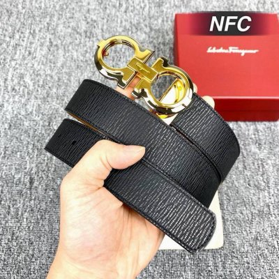 Nfc扫码 Ferragamo专柜同步原单腰带，定制头层牛皮原单品质，宽度3.5Cm