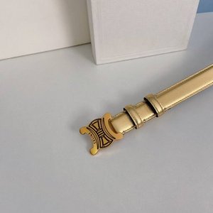 特 赛琳CELINE 头层牛皮革，纯铜金属件，宽度： 2.5厘米