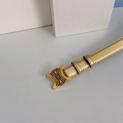 特 赛琳CELINE 头层牛皮革，纯铜金属件，宽度： 2.5厘米