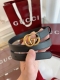 Gucci古驰法国原厂皮料，黑色牛皮 品质毋庸置疑 没有更好 只有最好 女士尺寸2.0厘米