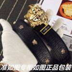 品名：范思哲.Ver…Sace原单 型号：认准如图专柜包装，赠送打孔器 材料：百分百头层牛皮，保证真皮。美人头，24K钢扣，镶嵌满满美杜莎人头五