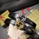 特 古奇 宽4.0Cm 每一季，品牌标识都会吐故纳新，于经典之中融入新意。在这款腰带上，尾部Gg标识以亮眼之姿生动呈现，与双G造型配件相得益彰