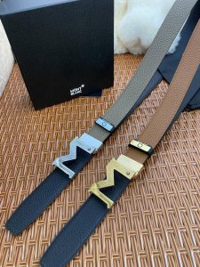 品名：万宝龙 Montblanc 原单 材质：原单牛皮腰带 百分百头层牛皮腰带保证真皮，24K纯钢扣，专柜原单品质、做工精细，时尚大牌，送人自用首选 包装： 请