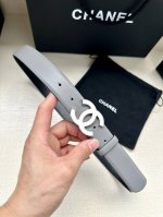 特 宽度3.0Cm Chanel 香奈儿进口柔软小牛皮纹路清晰五金配件金 银色金属磨胶钢扣。