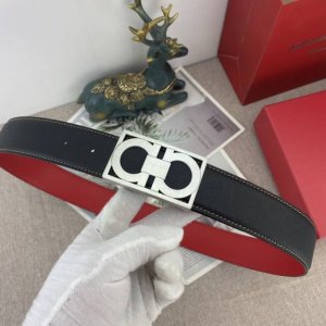 菲拉格慕 特种皮腰带系列 ，原厂五金精品不锈钢扣 手感柔软舒适 宽3.8Cm。