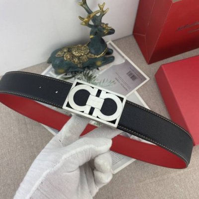 菲拉格慕 特种皮腰带系列 ，原厂五金精品不锈钢扣 手感柔软舒适 宽3.8Cm。
