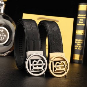 巴宝莉自动秘原单高端品质专柜官网同步宽度3.5精美自动钢扣头意大利进口头层小牛皮原版花纹纹理消晰真实感超强打造全新的视觉3D郊果高档客户入手送礼自用佳品 长度