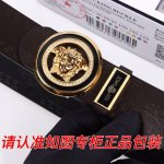 品名：范思哲.Ver…Sace原单 型号：认准如图专柜包装，送打孔器 材料：双面可用，百分百头层牛皮，保证真皮。美人头，24K钢扣，复古做旧工艺