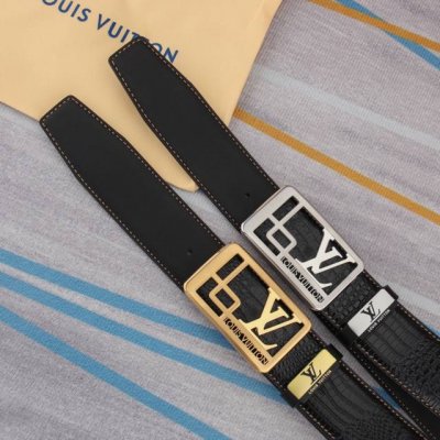 腰带皮带：Lv 路易威登原单牛皮皮带 男款皮带：材质百分百头层牛皮腰带保证真皮皮带，专柜原单品质、做工精细，时尚大牌，送人自用首选包装： 请认准如图专柜包装赠送
