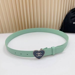 3.0Cm香奈儿新款腰带，双面头层牛皮皮料，长度：.75.80.85.90.95.100欧，铜五金扣原版开模定制庆祝]