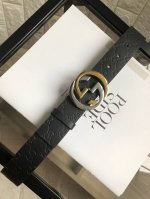 古驰：原单头层牛皮压G面，内衬平纹牛皮底，平板无线带身.搭配原单板扣,原产皮料定制，专柜宽度3.8