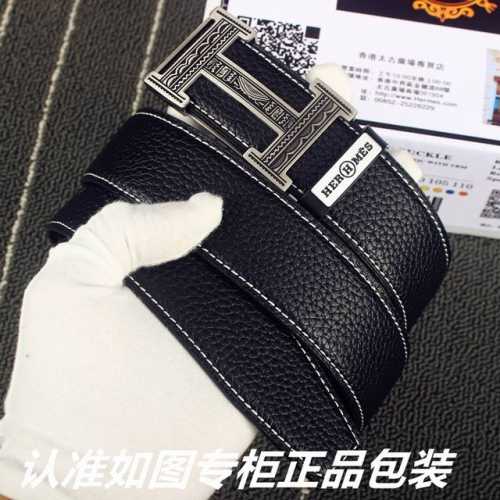 品名：爱玛仕.Her..Mes原单 型号：认准如图专柜包装，赠送打孔器 材料：百分百头层牛皮皮带，24K纯钢扣中间带Logo字母荔枝纹纹路保证真皮。专柜同等质量