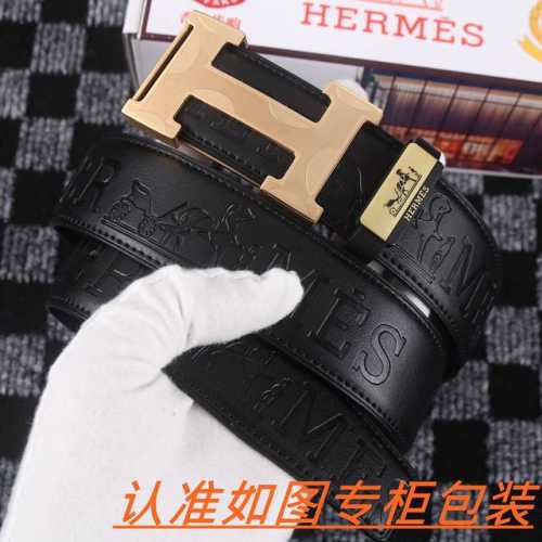 男士腰带：爱马仕 原单 男士皮带：百分百头层牛皮，保证真皮。24K纯钢扣双面可用专柜同等质量， 送人自用首选 包装： 请认准如图专柜包装，赠送打孔器，银联发票，