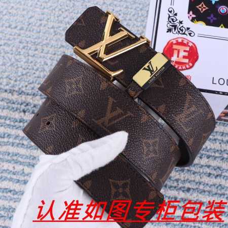 品名：Lv..路易..威登原单 材料：百分百头层牛皮，保证真皮。24K纯钢扣双面可用专柜同等质量， 送人自用首选 包装： 请认准如图专柜包装，赠送打孔器，银联发 - 点击图像关闭