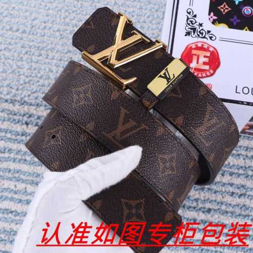 品名：Lv..路易..威登原单 材料：百分百头层牛皮，保证真皮。24K纯钢扣双面可用专柜同等质量， 送人自用首选 包装： 请认准如图专柜包装，赠送打孔器，银联发