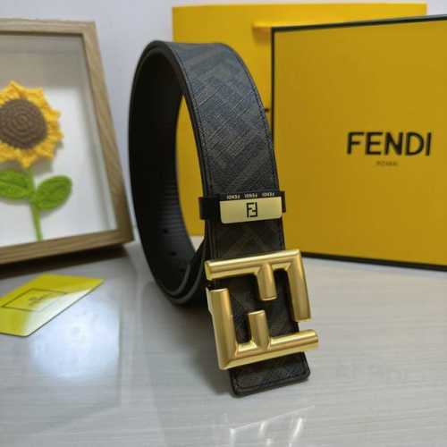 品名：芬迪 Fendi 原单 材质：原单牛皮腰带 百分百头层牛皮腰带保证真皮，24K纯钢扣，专柜原单品质、做工精细，时尚大牌，送人自用首选 包装： 请认准如图专