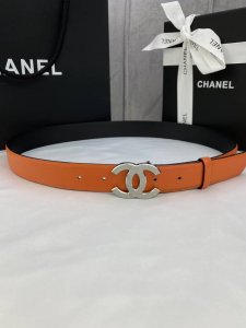 特 宽度3.0Cm Chanel 香奈儿荔枝纹牛皮支持Nfc芯片官方网站链接扫码验证、金 银 色镶钻钢扣。