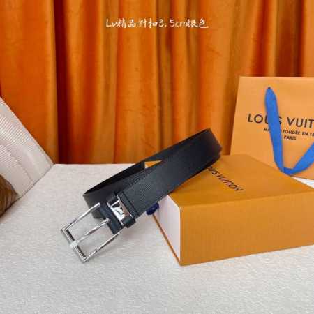 louis Vuitton驴牌 经典原单品质，经典手掌纹面原版平纹底，搭配原单精品针扣，精工制作，细节看图，实物拍摄，高端奢华，宽度3.5Cm - 点击图像关闭