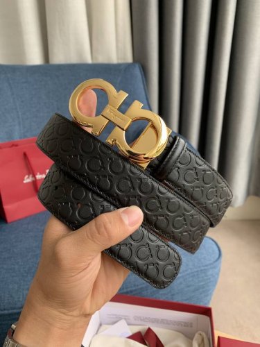 特 Ferragamo菲拉格慕 全套包装 皮带腰带 将摩登设计与精湛的手工技艺完美结合；打造出风格华贵典雅，实用性和款式并重；手感柔软舒中，3.5cm宽 搭配最