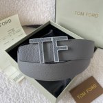 Tom Ford 汤姆福特。新品高端双面小牛皮，简约商务男士腰带，4.0Cm宽，双面使用，配原版包装