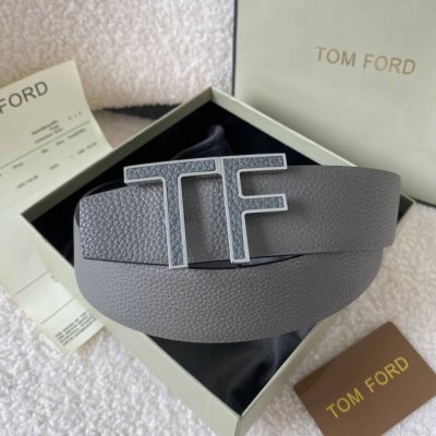 Tom Ford 汤姆福特。新品高端双面小牛皮，简约商务男士腰带，4.0Cm宽，双面使用，配原版包装